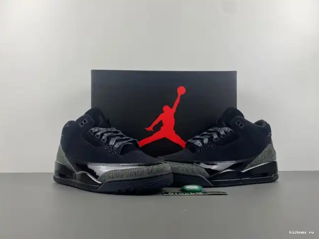 Cheap Kickmax Retro Air 3 CK9246-168 Cat Jordan Black 0413